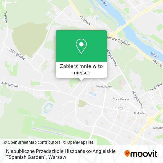 Mapa Niepubliczne Przedszkole Hiszpańsko-Angielskie ""Spanish Garden""