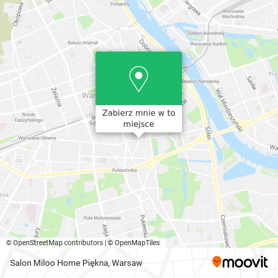 Mapa Salon Miloo Home Piękna