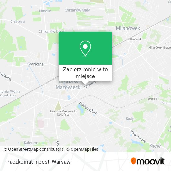 Mapa Paczkomat Inpost