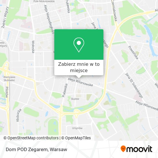 Mapa Dom POD Zegarem