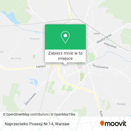 Mapa Naprzeciwko Posesji Nr.14