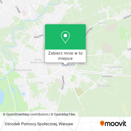 Mapa Ośrodek Pomocy Społecznej