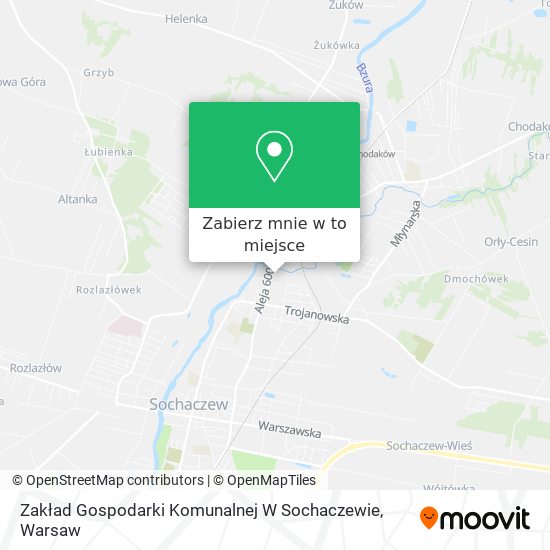 Mapa Zakład Gospodarki Komunalnej W Sochaczewie