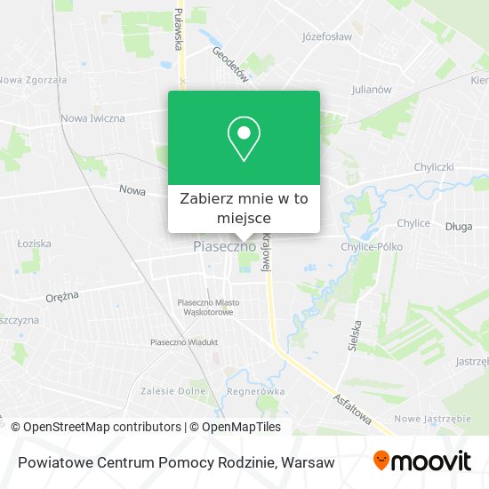 Mapa Powiatowe Centrum Pomocy Rodzinie