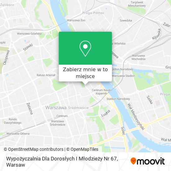 Mapa Wypożyczalnia Dla Dorosłych I Młodzieży Nr 67