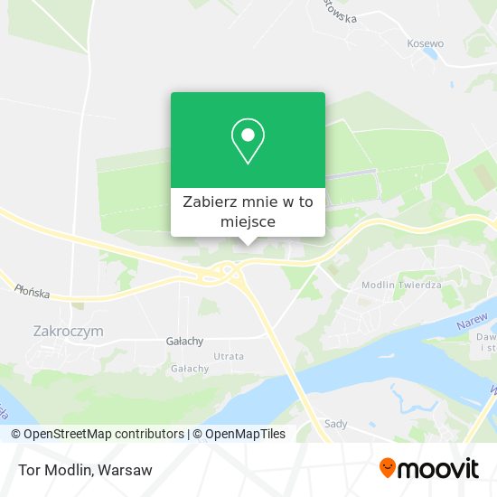 Mapa Tor Modlin