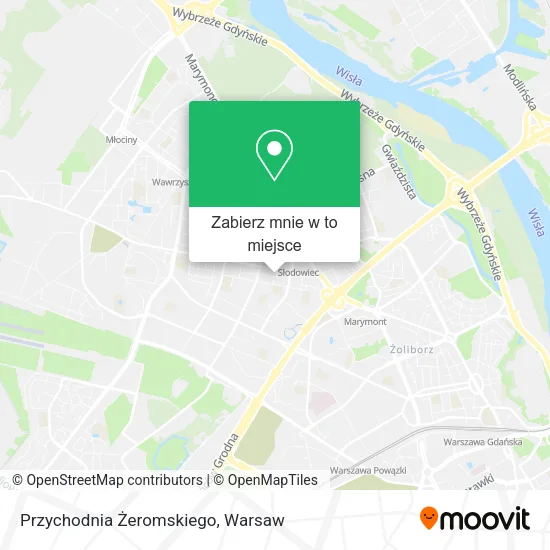 Mapa Przychodnia Żeromskiego