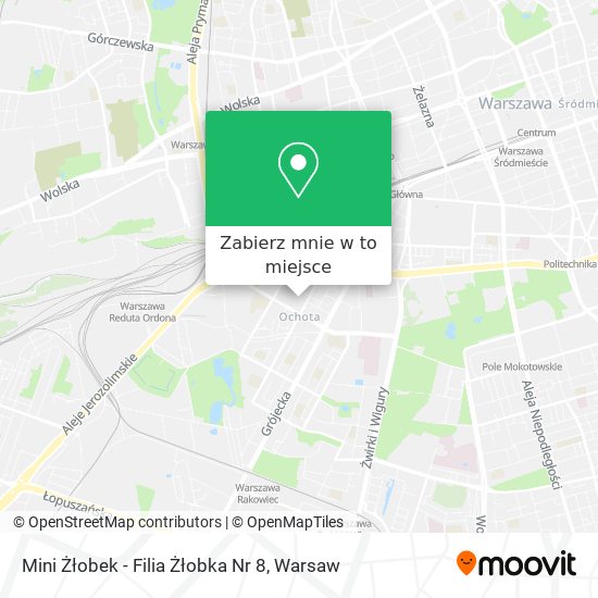 Mapa Mini Żłobek - Filia Żłobka Nr 8