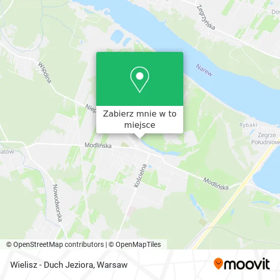 Mapa Wielisz - Duch Jeziora