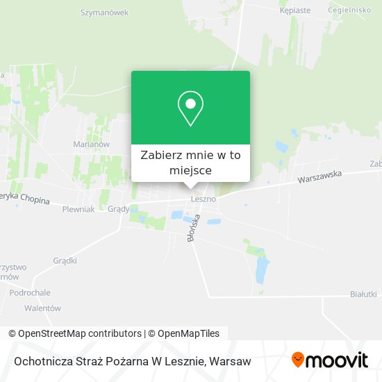 Mapa Ochotnicza Straż Pożarna W Lesznie