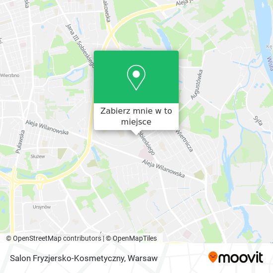 Mapa Salon Fryzjersko-Kosmetyczny