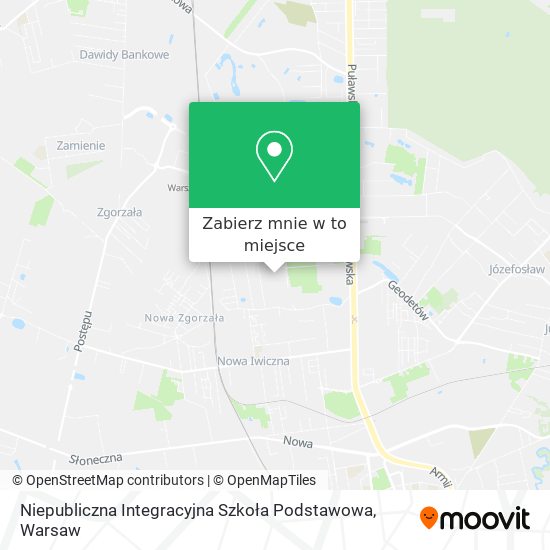 Mapa Niepubliczna Integracyjna Szkoła Podstawowa