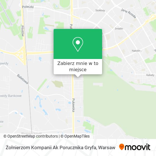 Mapa Żołnierzom Kompanii Ak Porucznika Gryfa