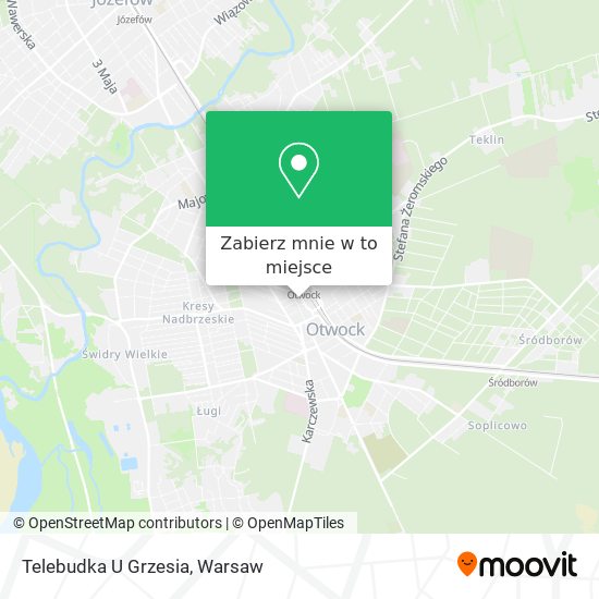 Mapa Telebudka U Grzesia