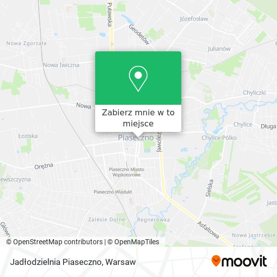 Mapa Jadłodzielnia Piaseczno