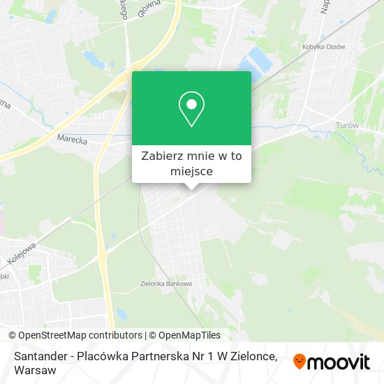 Mapa Santander - Placówka Partnerska Nr 1 W Zielonce