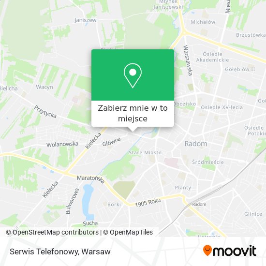 Mapa Serwis Telefonowy