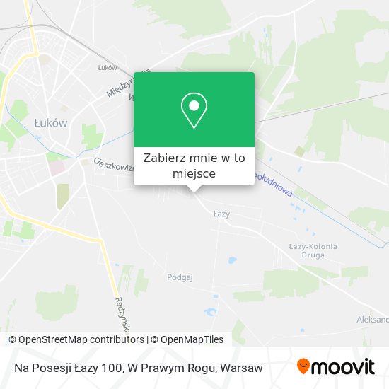 Mapa Na Posesji Łazy 100, W Prawym Rogu