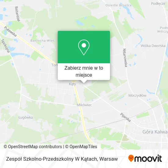 Mapa Zespół Szkolno-Przedszkolny W Kątach