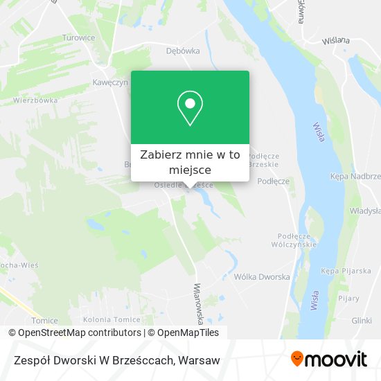 Mapa Zespół Dworski W Brześccach