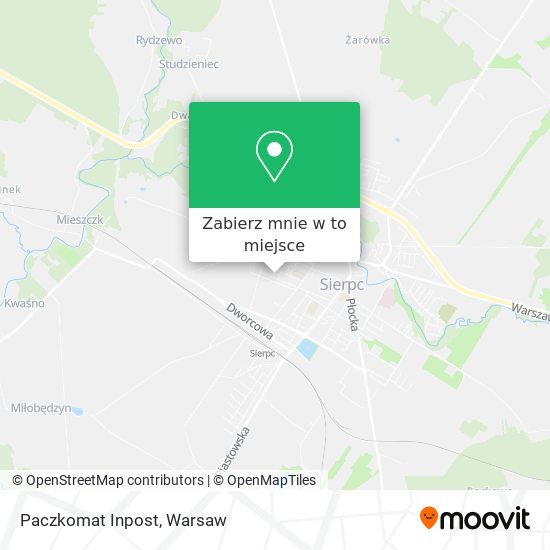 Mapa Paczkomat Inpost