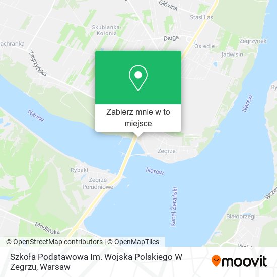 Mapa Szkoła Podstawowa Im. Wojska Polskiego W Zegrzu