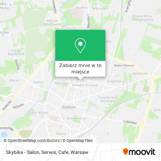 Mapa Skybike - Salon, Serwis, Cafe