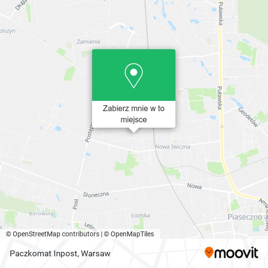 Mapa Paczkomat Inpost