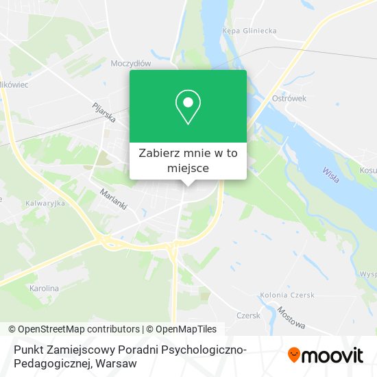 Mapa Punkt Zamiejscowy Poradni Psychologiczno-Pedagogicznej