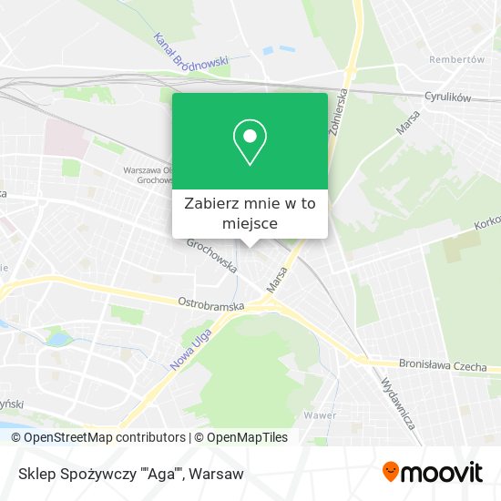 Mapa Sklep Spożywczy ""Aga""