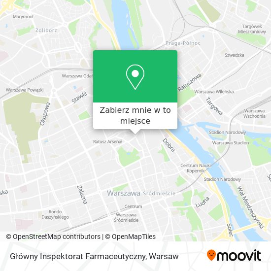 Mapa Główny Inspektorat Farmaceutyczny