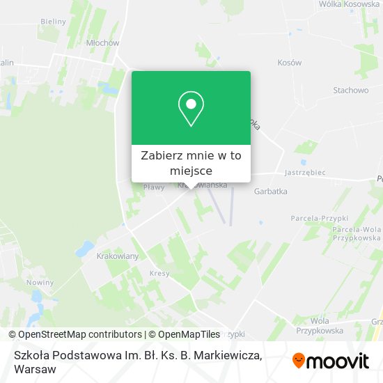 Mapa Szkoła Podstawowa Im. Bł. Ks. B. Markiewicza