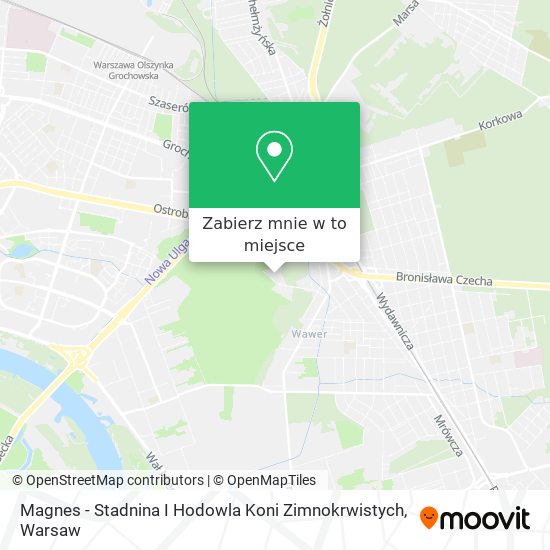 Mapa Magnes - Stadnina I Hodowla Koni Zimnokrwistych