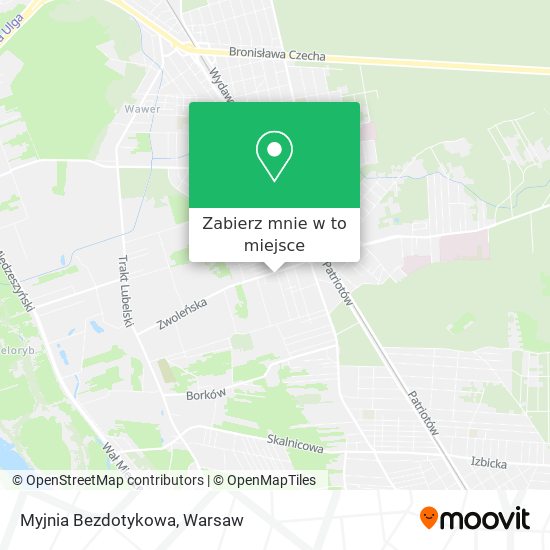 Mapa Myjnia Bezdotykowa