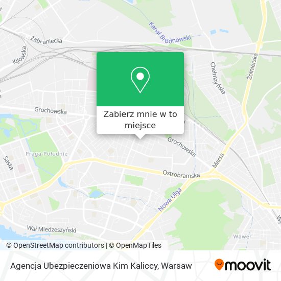 Mapa Agencja Ubezpieczeniowa Kim Kaliccy