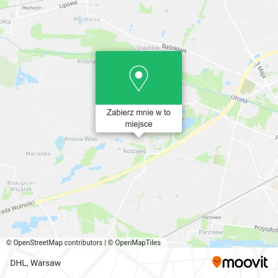 Mapa DHL
