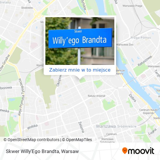 Mapa Skwer Willy'Ego Brandta