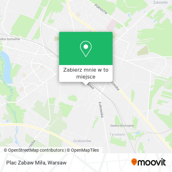 Mapa Plac Zabaw Miła