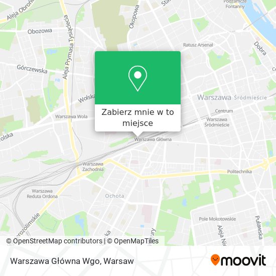 Mapa Warszawa Główna Wgo