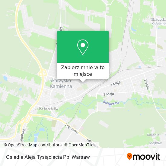 Mapa Osiedle Aleja Tysiąclecia Pp