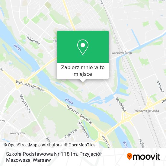 Mapa Szkoła Podstawowa Nr 118 Im. Przyjaciół Mazowsza