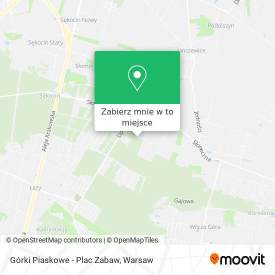 Mapa Górki Piaskowe - Plac Zabaw