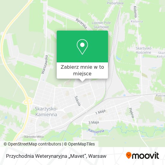 Mapa Przychodnia Weterynaryjna „Mavet”