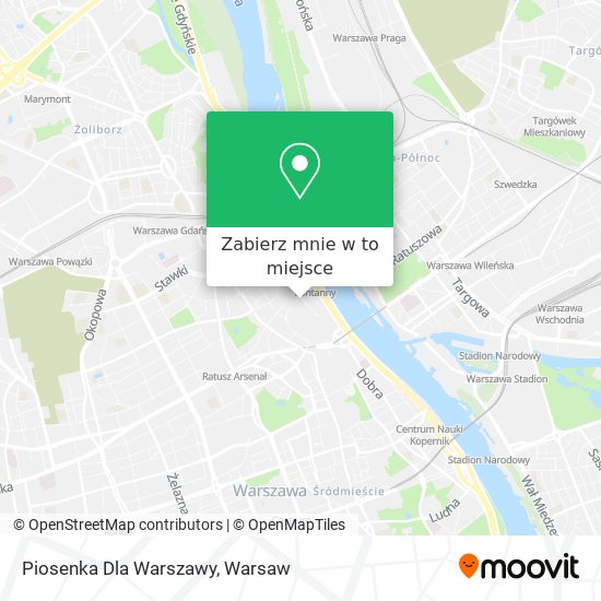 Mapa Piosenka Dla Warszawy