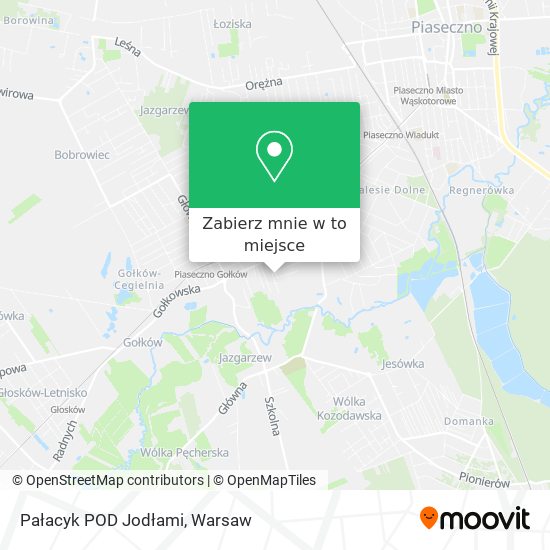 Mapa Pałacyk POD Jodłami