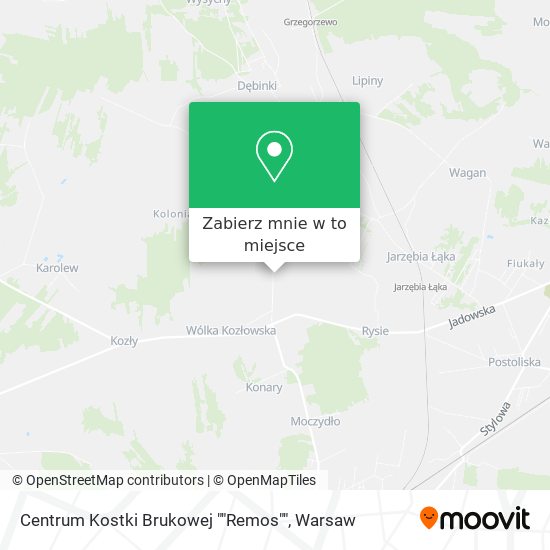 Mapa Centrum Kostki Brukowej ""Remos""