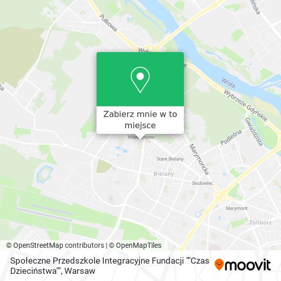 Mapa Społeczne Przedszkole Integracyjne Fundacji ""Czas Dzieciństwa""