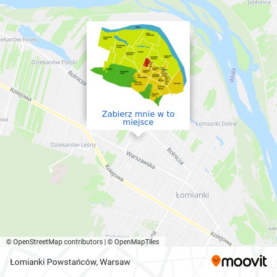 Mapa Łomianki Powstańców