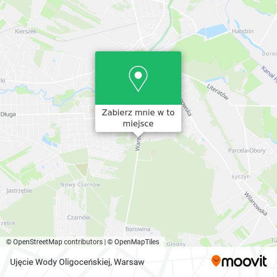 Mapa Ujęcie Wody Oligoceńskiej