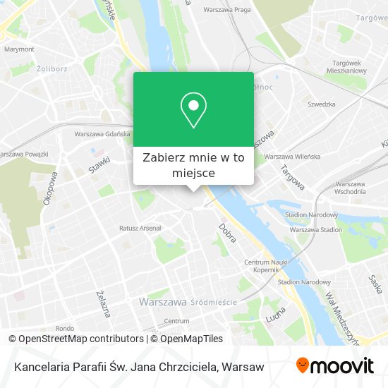 Mapa Kancelaria Parafii Św. Jana Chrzciciela